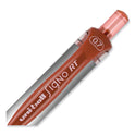 uni-ball Signo Gel Pen, Retractable, Medium 0.7 mm, Red Ink, Silver/Red Barrel, Dozen (65942)