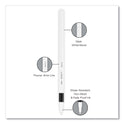 uni-ball EMOTT Porous Point Pen, Stick, Fine 0.4 mm, Assorted Ink Colors, White Barrel, 10/Pack (24836)