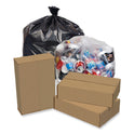 Pitt Plastics Eco Strong Plus Can Liners, 33 gal, 1 mil, 33" x 39", Black, Perforated Roll, 150/Carton (PCRL3339XHK)