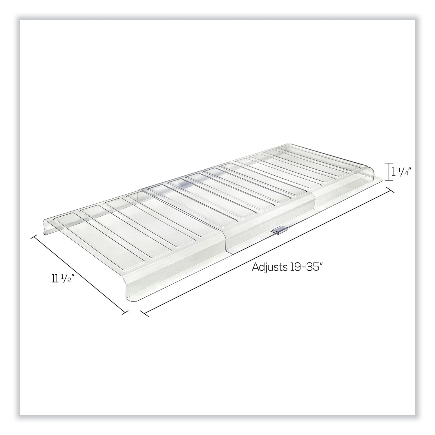 Under Furniture Air Deflector, 11 x 20 x 1.25, Clear (UFAD)