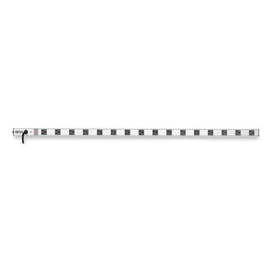 Tripp Lite Vertical Power Strip, 16 Outlets, 15 ft Cord, Silver (PS4816)