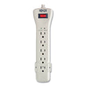 Tripp Lite Protect It! Surge Protector, 7 AC Outlets, 7 ft Cord, 2,160 J, Light Gray (SUPER7)