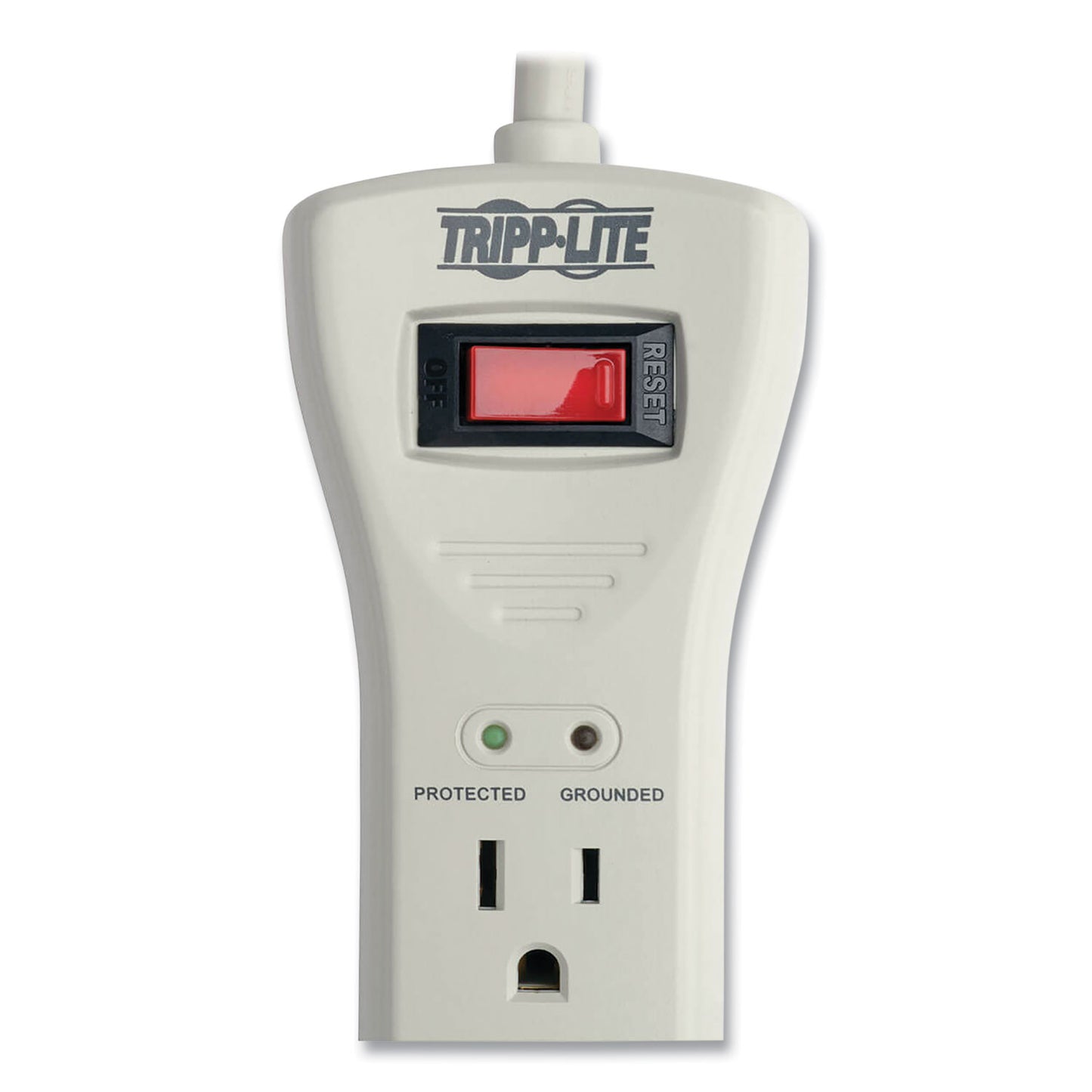 Tripp Lite Protect It! Surge Protector, 7 AC Outlets, 7 ft Cord, 2,160 J, Light Gray (SUPER7)