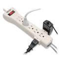 Tripp Lite Protect It! Surge Protector, 7 AC Outlets, 15 ft Cord, 2,520 J, Light Gray (SUPER7TEL15)