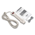 Tripp Lite Protect It! Surge Protector, 7 AC Outlets, 15 ft Cord, 2,520 J, Light Gray (SUPER7TEL15)