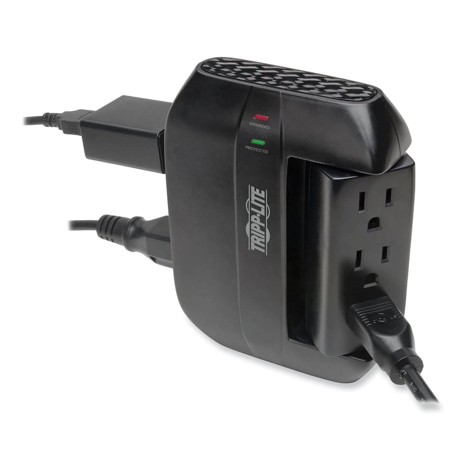 Tripp Lite Protect It! Surge Protector, 6 AC Outlets, 1,500 J, Black (SWIVEL6)