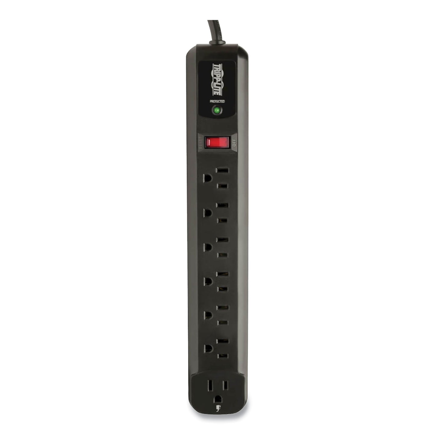 Tripp Lite Protect It! Surge Protector, 7 AC Outlets, 4 ft Cord, 1,080 J, Black (TLP74RB)