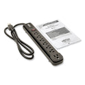 Tripp Lite Protect It! Surge Protector, 7 AC Outlets, 4 ft Cord, 1,080 J, Black (TLP74RB)