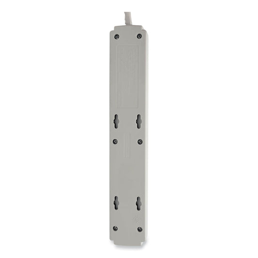 Tripp Lite Protect It! Surge Protector, 6 AC Outlets, 4 ft Cord, 790 J, Light Gray (TLP604)