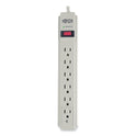 Tripp Lite Protect It! Surge Protector, 6 AC Outlets, 4 ft Cord, 790 J, Light Gray (TLP604)