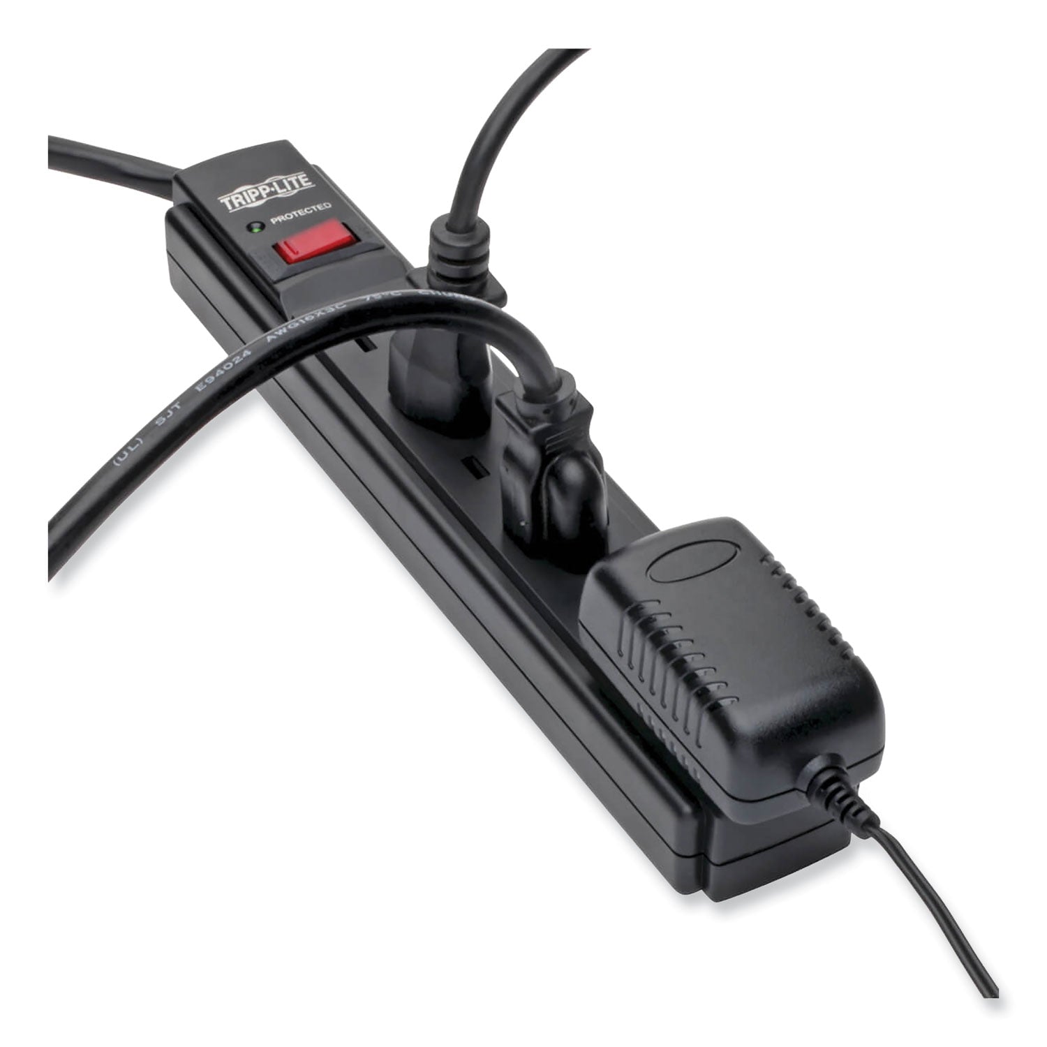 Tripp Lite Protect It! Surge Protector, 6 AC Outlets, 6 ft Cord, 790 J, Black (TLP606B)