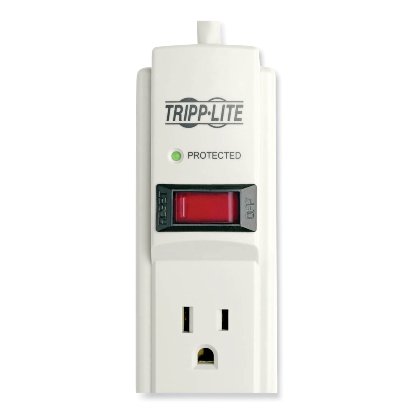 Tripp Lite Protect It! Surge Protector, 6 AC Outlets, 6 ft Cord, 790 J, Light Gray (TLP606)