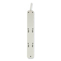 Tripp Lite Protect It! Surge Protector, 6 AC Outlets/2 USB Ports, 6 ft Cord, 990 J, Cool Gray (TLP606USB)