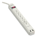 Tripp Lite Protect It! Surge Protector, 6 AC Outlets/2 USB Ports, 6 ft Cord, 990 J, Cool Gray (TLP606USB)