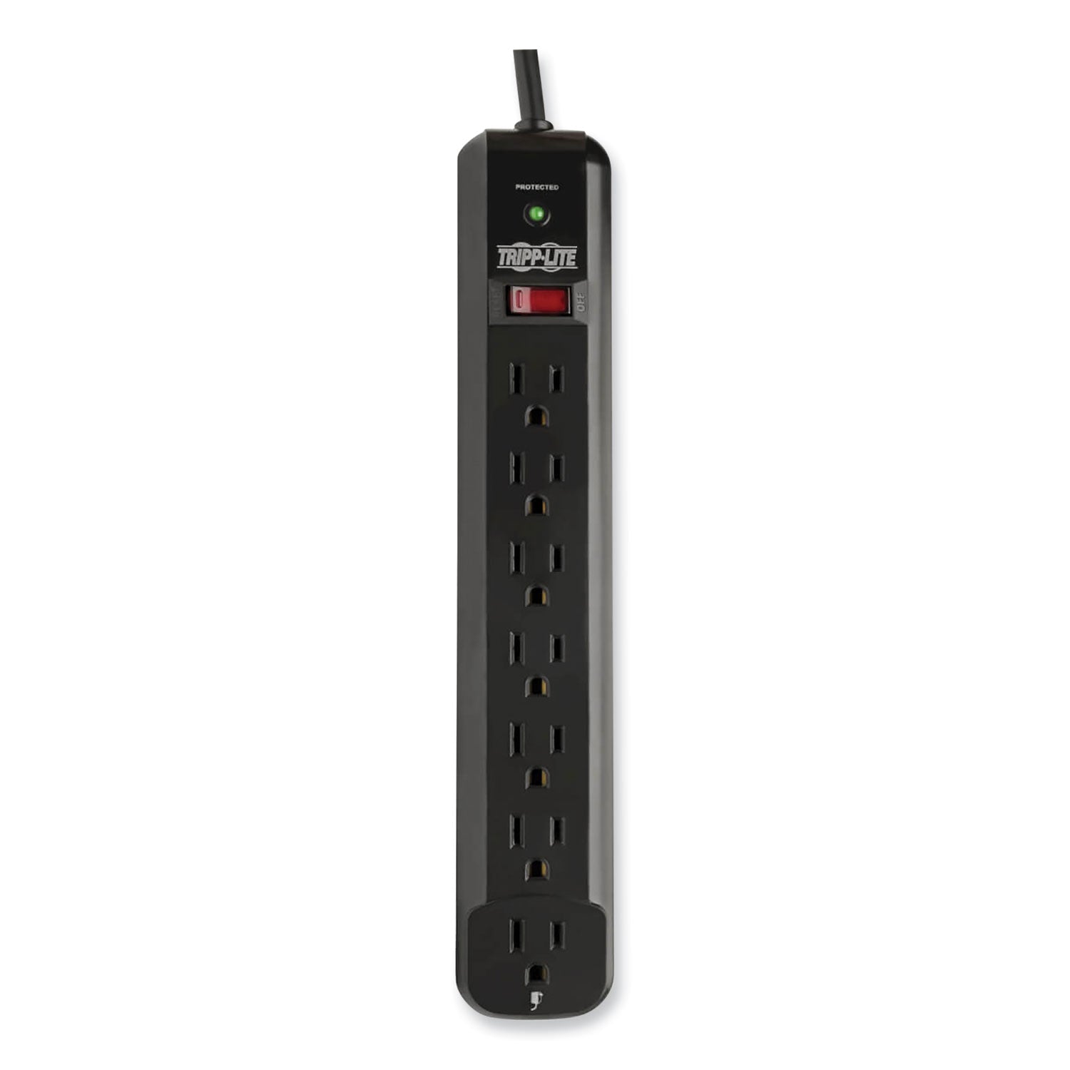 Tripp Lite Protect It! Surge Protector, 7 AC Outlets, 12 ft Cord, 1,080 J, Black (TLP712B)