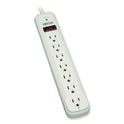 Tripp Lite Protect It! Surge Protector, 7 AC Outlets, 12 ft Cord, 1,080 J, Light Gray (TLP712)