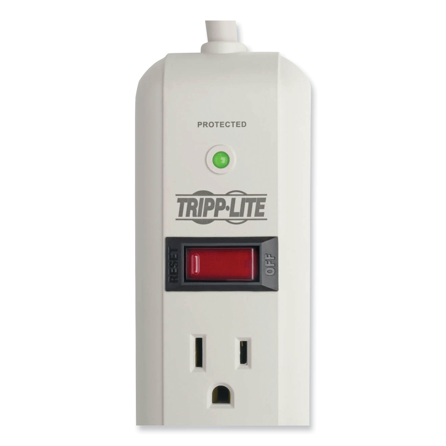 Tripp Lite Protect It! Surge Protector, 7 AC Outlets, 12 ft Cord, 1,080 J, Light Gray (TLP712)