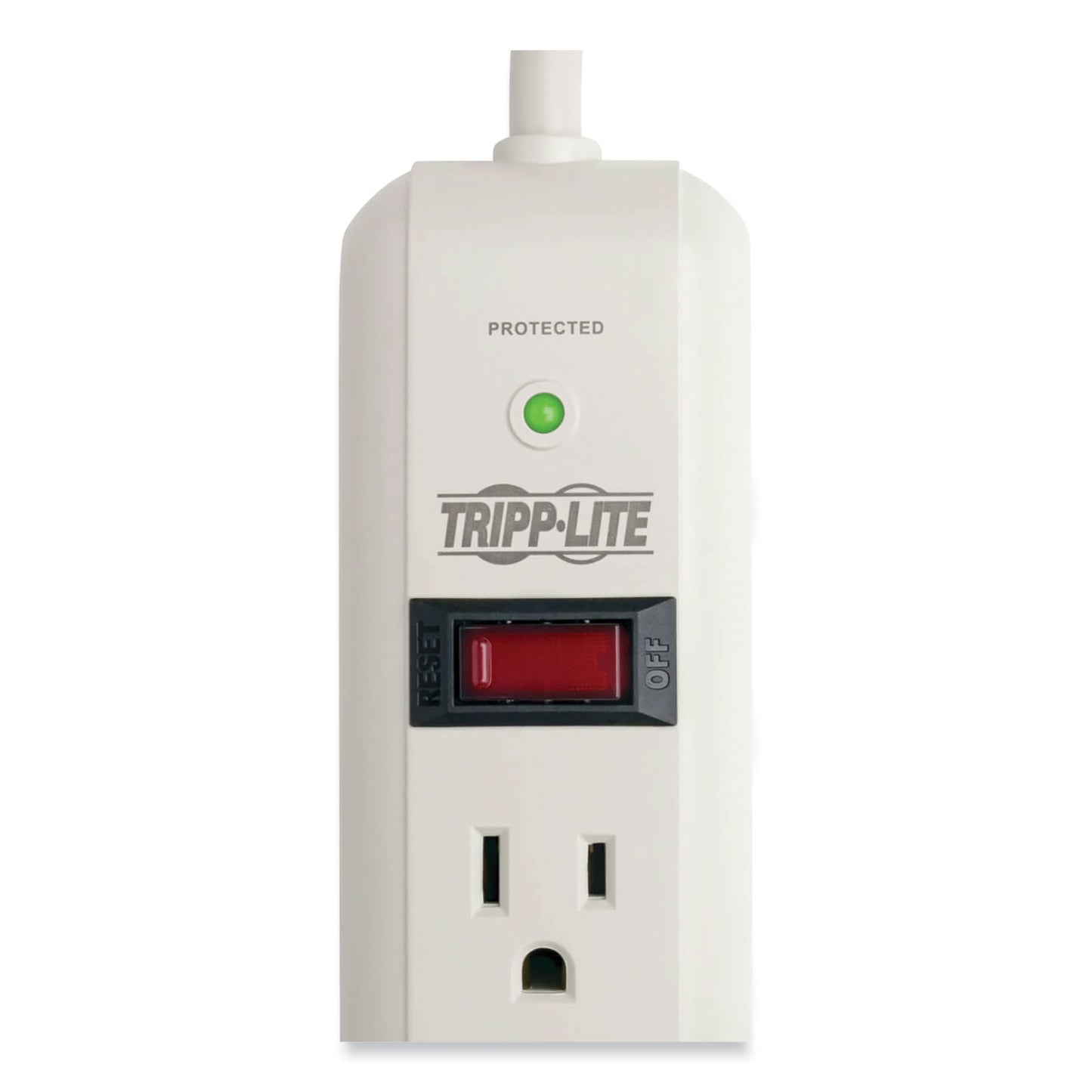 Tripp Lite Protect It! Surge Protector, 7 AC Outlets, 25 ft Cord, 1,080 J, Light Gray (TLP725)