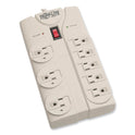 Tripp Lite Protect It! Surge Protector, 8 AC Outlets, 8 ft Cord, 1,440 J, Light Gray (TLP808)