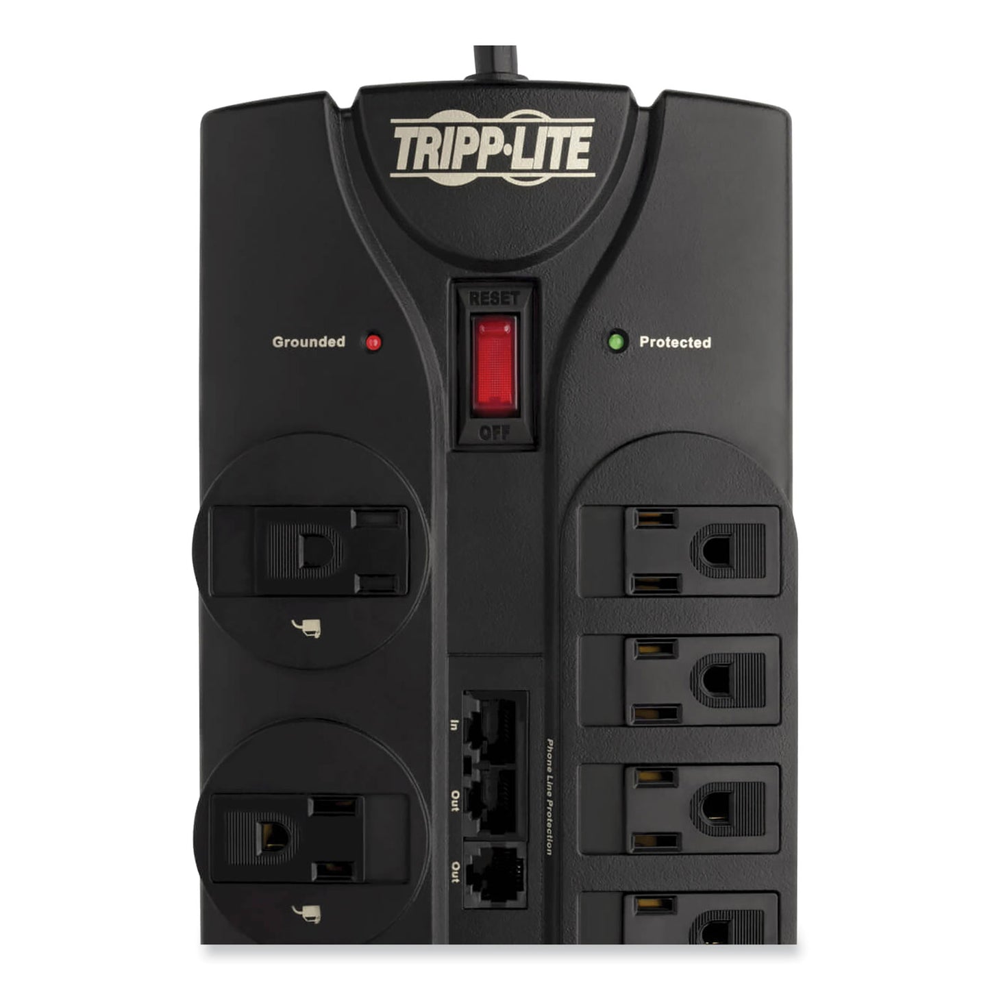 Tripp Lite Protect It! Surge Protector, 12 AC Outlets, 8 ft Cord, 2,880 J, Black (TLP1208SAT)