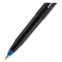 uni-ball ONYX Roller Ball Pen, Stick, Fine 0.7 mm, Blue Ink, Black/Blue Barrel, 72/Pack (2013568)