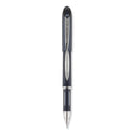 uni-ball Jetstream Hybrid Gel Pen, Stick, Fine 0.7 mm, Black Ink, Black/Silver Barrel (40173)