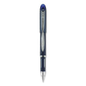 uni-ball Jetstream Hybrid Gel Pen, Stick, Fine 0.7 mm, Blue Ink, Blue/Silver Barrel (40174)