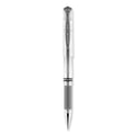 uni-ball IMPACT Gel Pen, Stick, Medium 1 mm, Silver Metallic Ink, Silver Barrel (60658)