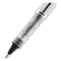 uni-ball VISION ELITE Hybrid Gel Pen, Stick, Bold 0.8 mm, Black Ink, White/Black/Clear Barrel (61231)