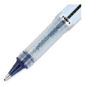 uni-ball VISION ELITE Hybrid Gel Pen, Stick, Bold 0.8 mm, Blue-Infused Black Ink, White/Blue/Clear Barrel (61232)