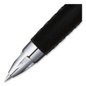 uni-ball Signo 207 Gel Pen, Retractable, Fine 0.5 mm, Black Ink, Smoke/Black Barrel, Dozen (61255)