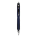 uni-ball Jetstream Retractable Hybrid Gel Pen, Fine 0.7 mm, Black Ink, Blue/Silver Barrel (62152)