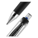 uni-ball 207 Impact Gel Pen, Retractable, Bold 1 mm, Blue Ink, Black/Blue Barrel (65871)