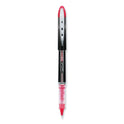 uni-ball VISION ELITE Hybrid Gel Pen, Stick, Extra-Fine 0.5 mm, Red Ink, Black/Red/Clear Barrel (69022)