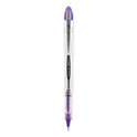 uni-ball VISION ELITE Hybrid Gel Pen, Stick, Bold 0.8 mm, Violet Ink, White/Violet/Clear Barrel (69025)