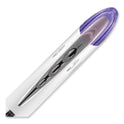 uni-ball VISION ELITE Hybrid Gel Pen, Stick, Bold 0.8 mm, Violet Ink, White/Violet/Clear Barrel (69025)