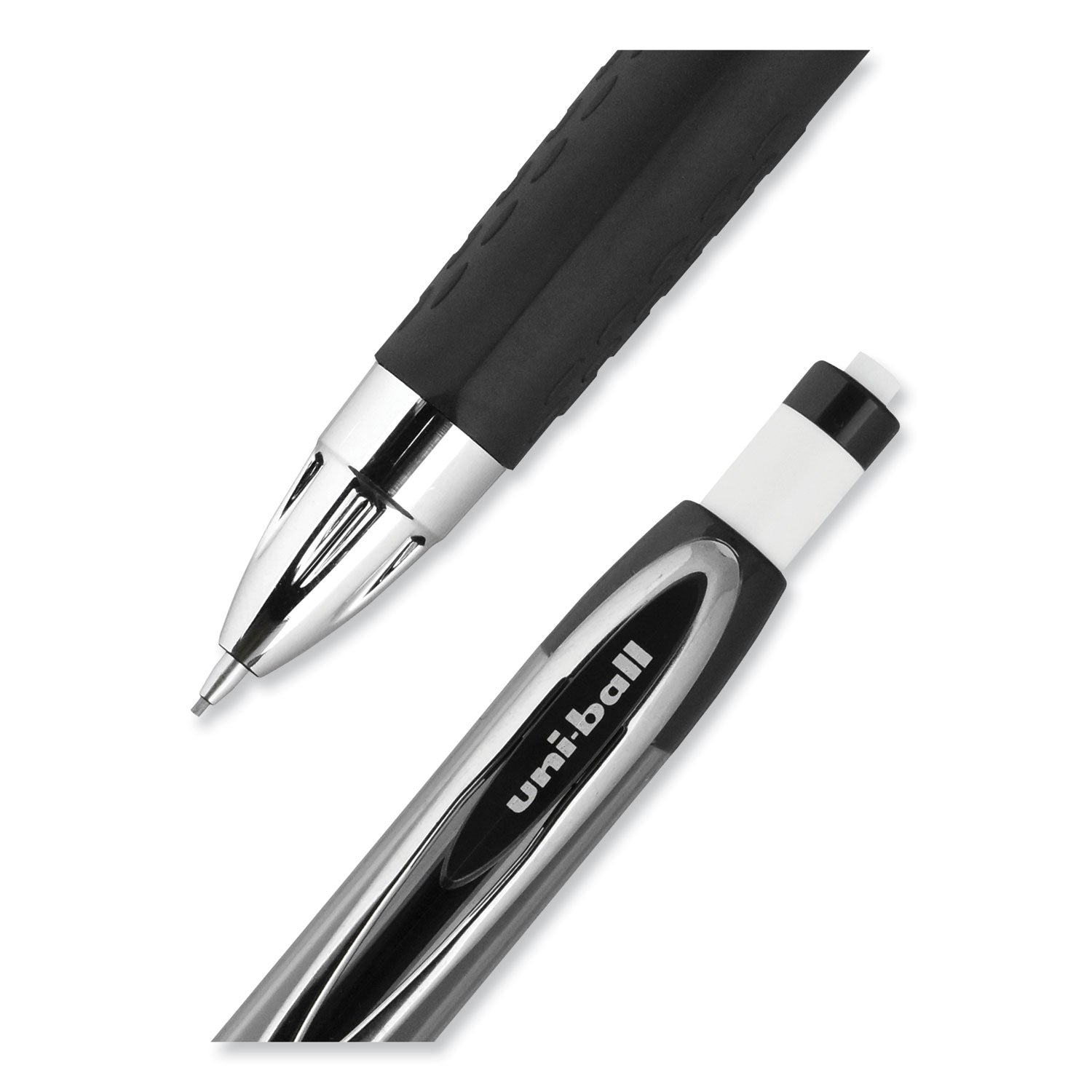 uni-ball 207 Mechanical Pencil, 0.7 mm, HB (#2), Black Lead, Black Barrel, Dozen (70126)