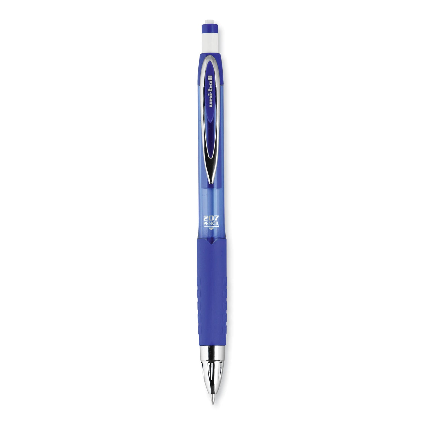 uni-ball 207 Mechanical Pencil, 0.7 mm, HB (#2), Black Lead, Blue Barrel, Dozen (70127)