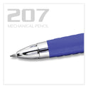 uni-ball 207 Mechanical Pencil, 0.7 mm, HB (#2), Black Lead, Blue Barrel, Dozen (70127)