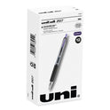 uni-ball Signo 207 Gel Pen, Retractable, Medium 0.7 mm, Violet Ink, Smoke/Black/Violet Barrel, Dozen (70221)