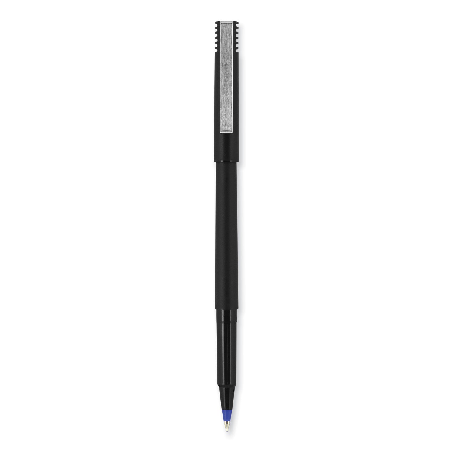 uni-ball Roller Ball Pen, Stick, Extra-Fine 0.5 mm, Black Ink, Black Barrel, 36/Pack (1921065)