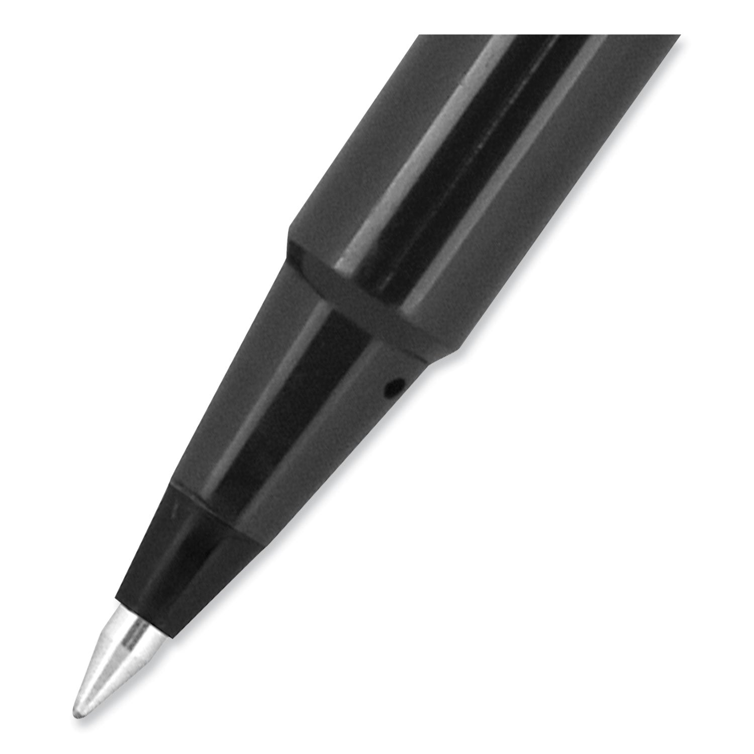 uni-ball Roller Ball Pen, Stick, Extra-Fine 0.5 mm, Black Ink, Black Barrel, 36/Pack (1921065)