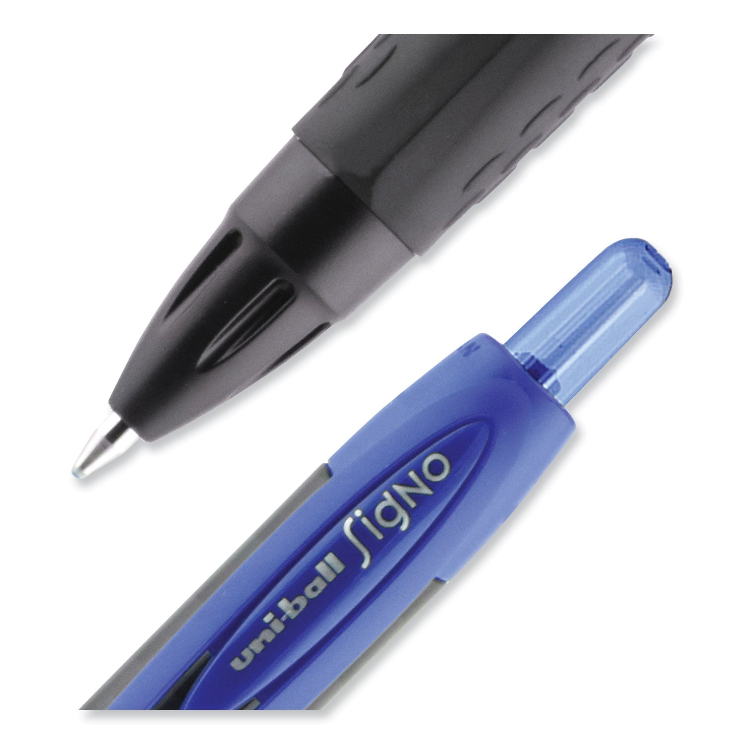 uni-ball 307 Gel Pen, Retractable, Medium 0.7 mm, Blue Ink, Blue Barrel, 3/Pack (1927593)