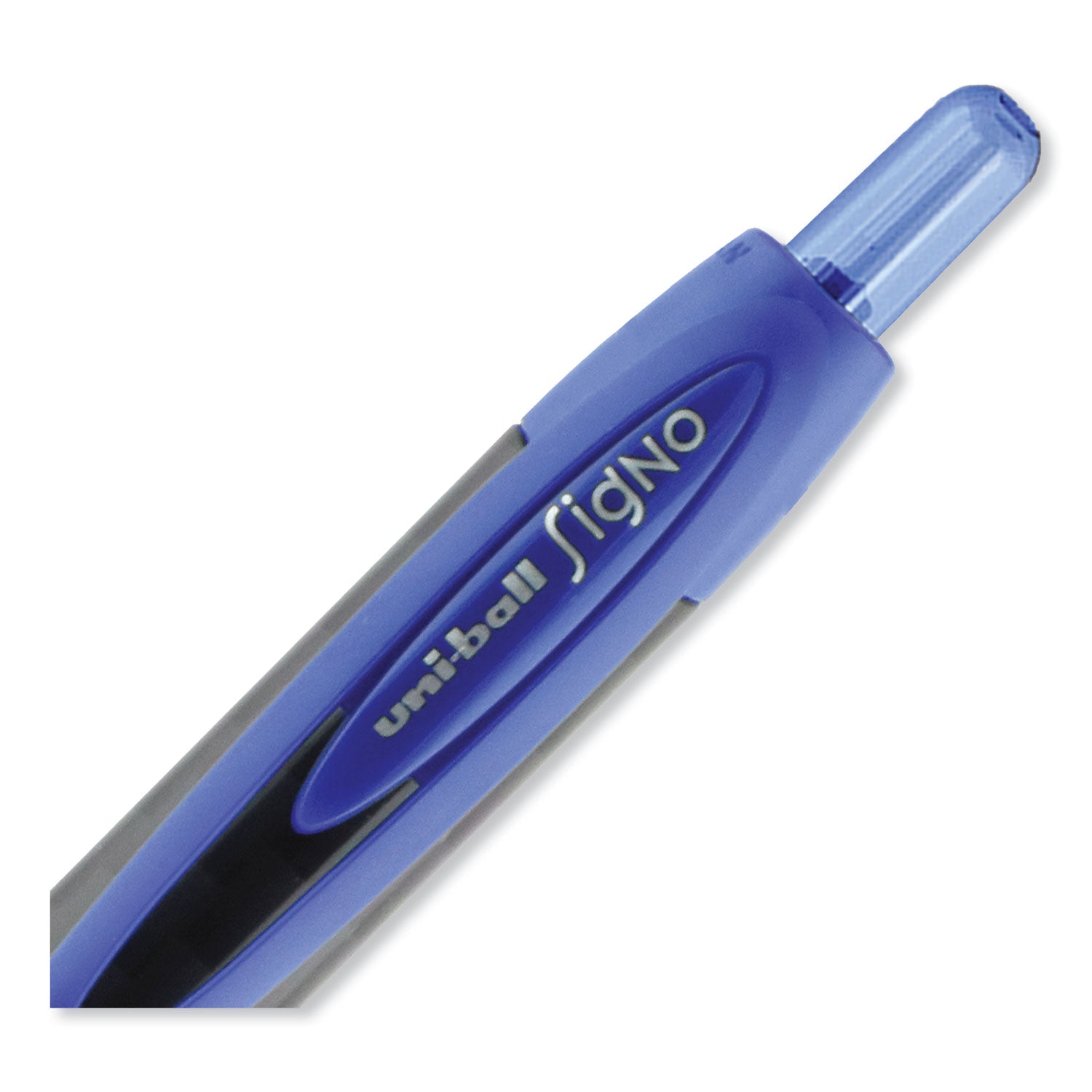 uni-ball 307 Gel Pen, Retractable, Medium 0.7 mm, Blue Ink, Blue Barrel, 3/Pack (1927593)