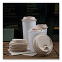 Dart Fiber Lids for Paper Cups, ProPlanet Seal, Fits 10 oz to 24 oz Cups, Tan, 1,000/Carton (LK316FBR)