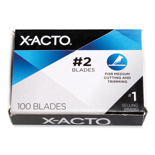 No. 2 Bulk Pack Blades for X-Acto Knives, 100/Box (X602)