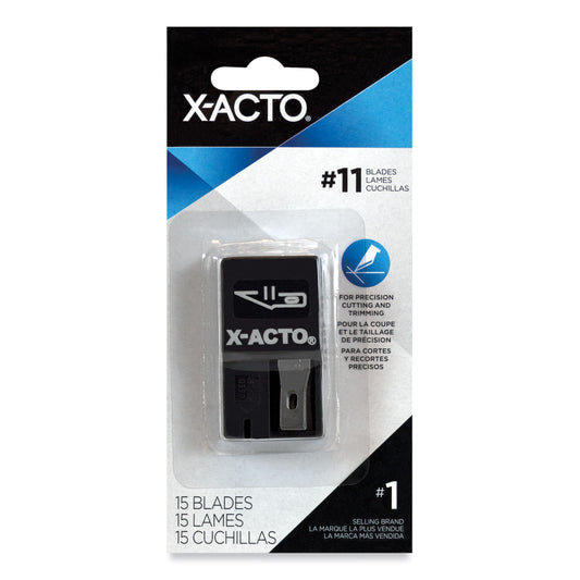 X-ACTO No. 11 Nonrefillable Blade Dispenser, 15/Pack (X411)