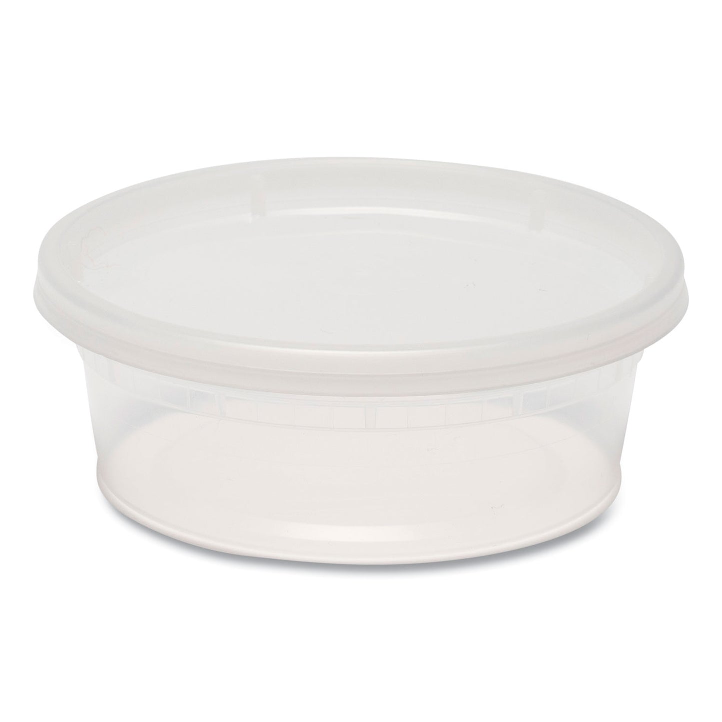 GEN Plastic Deli Container with Lid, 8 oz, Clear, Plastic, 240/Carton (DELI8OZ)