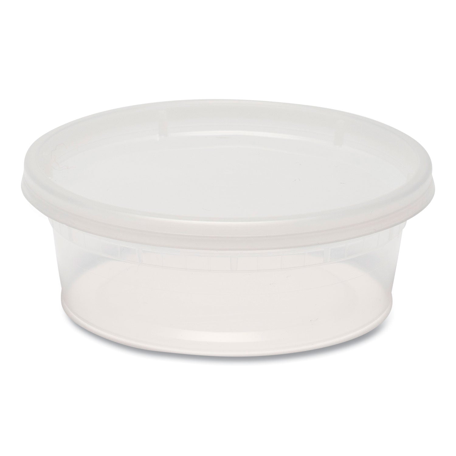 GEN Plastic Deli Container with Lid, 8 oz, Clear, Plastic, 240/Carton (DELI8OZ)