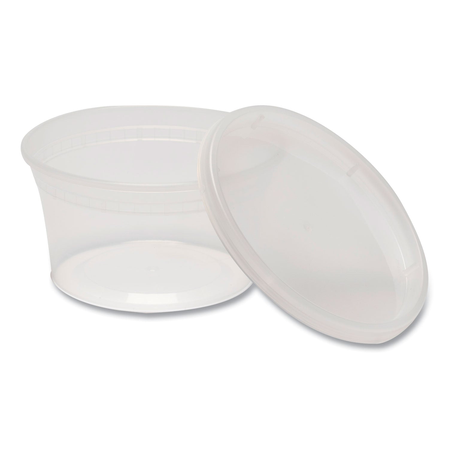 GEN Plastic Deli Container with Lid, 12 oz, Clear, Plastic, 240/Carton (DELI12OZ)